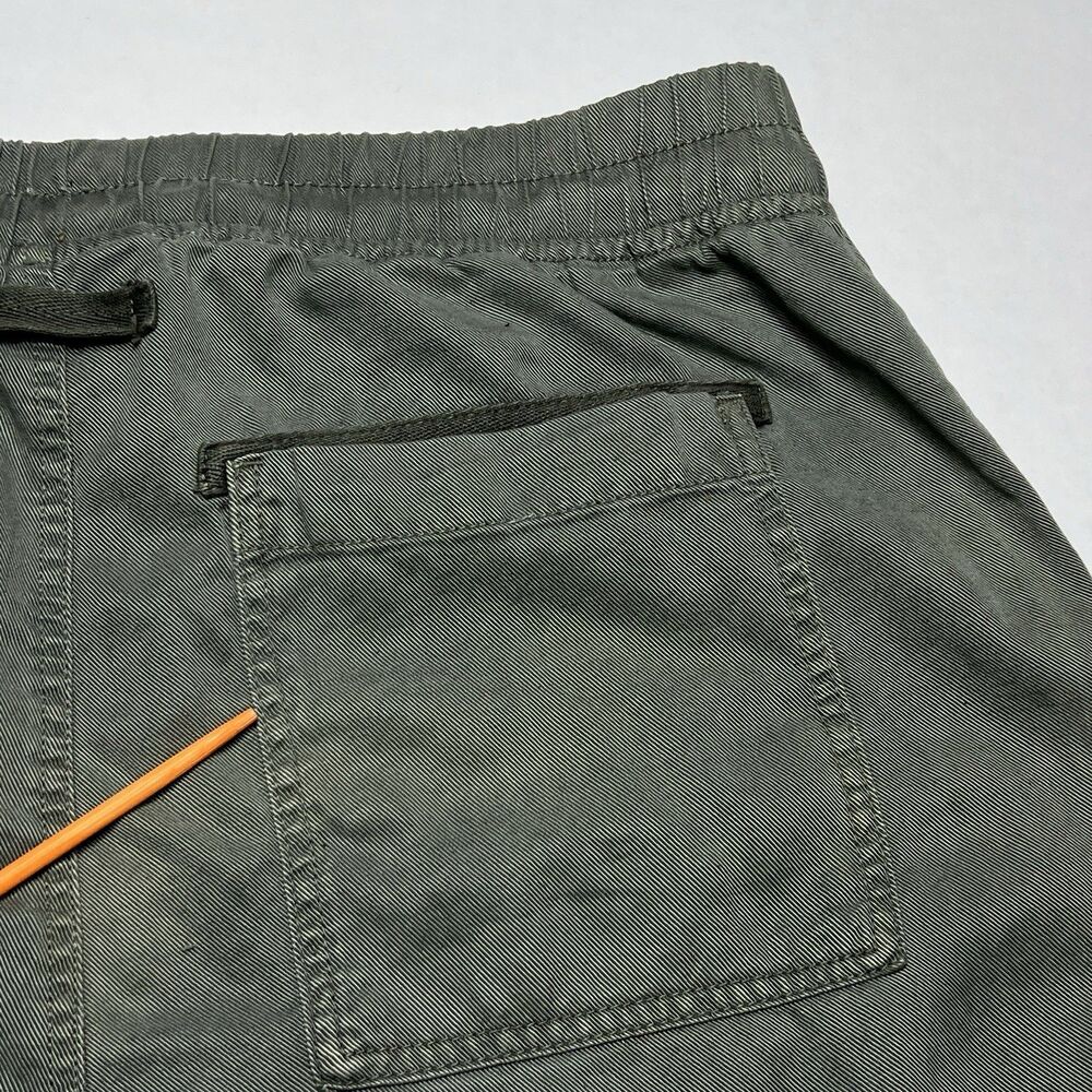 ZARA Olive Green High Rise Drawstring Pull On Relaxed Pants Women’s Size XL/34” - Picture 6 of 6